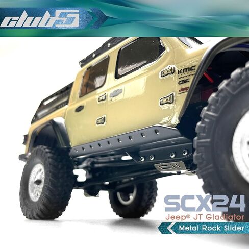 Club 5 Racing Metal Rock Slider for Axial SCX24 Jeep Gladiator JT in Kuwait