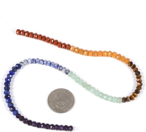 6mm Natural Moonstone Faceted Rondelle Loose Beads 16 Inch in Kuwait