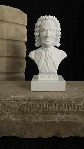 Johann Sebastian Bach Bust Musician Sculpture German Composer Bach Sculpture in Saudi Arabia