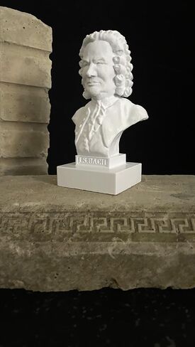 Johann Sebastian Bach Bust Musician Sculpture German Composer Bach Sculpture in Saudi Arabia