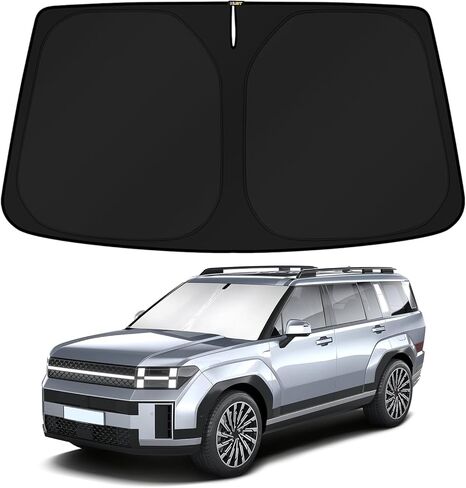 KUST Custom Fit Windshield Sun Shade for 2014-2024 Maserati Ghibli Accessories Sunshade Foldable Window Sun Visor Protector Blocks UV Rays Keep Your Car Cooler in Kuwait