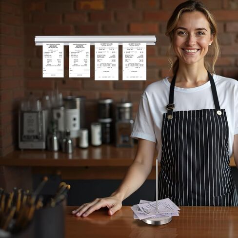 17 بوصة حامل تذكرة الألومنيوم مع 2 طعنات استلام للمطعم والمطبخ والبار in Kuwait