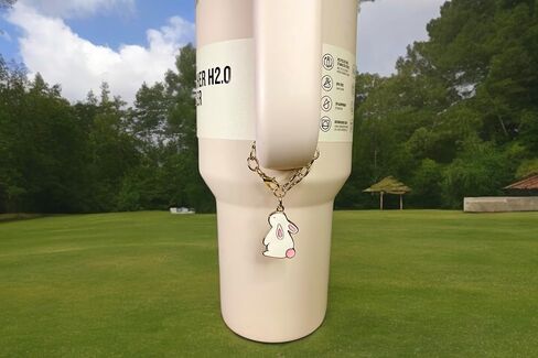 Tumbler Charm - Bunny - Handle Charm - Cup Accessory - Easter - Rabbit - Jewelry - Gift for Women - Gift for Her in Saudi Arabia