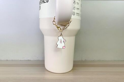 Tumbler Charm - Bunny - Handle Charm - Cup Accessory - Easter - Rabbit - Jewelry - Gift for Women - Gift for Her in Saudi Arabia
