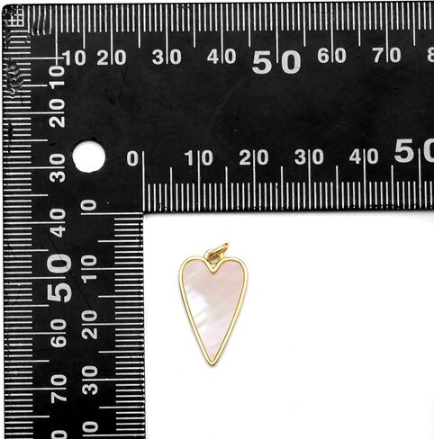 Gold Mother of Pearl Heart Charm in Saudi Arabia