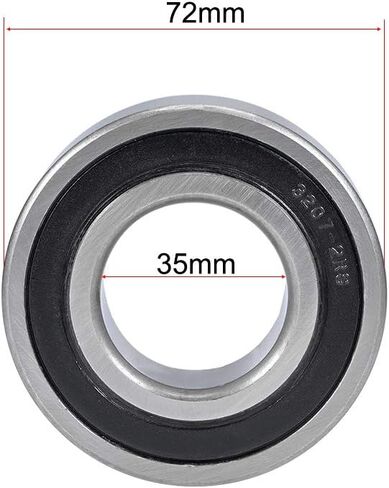 Uxcell 3203-2RS محمل كروي للاتصال الزاوي 17x40x17.5 ملم محامل مختومة 5203-2RS in Kuwait
