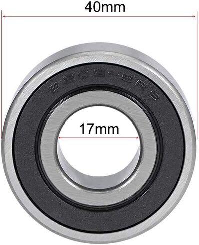 Uxcell 3203-2RS محمل كروي للاتصال الزاوي 17x40x17.5 ملم محامل مختومة 5203-2RS in Kuwait