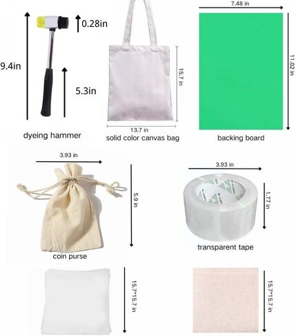 طقم صباغة مصنع Banderi Natural Plant - DIY Fabric Crafts (حقيبة يد/ملابس/ديكور) | نشاط الوالد والطفل المرح in Saudi Arabia