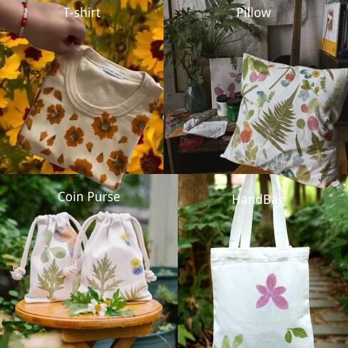 طقم صباغة مصنع Banderi Natural Plant - DIY Fabric Crafts (حقيبة يد/ملابس/ديكور) | نشاط الوالد والطفل المرح in Saudi Arabia