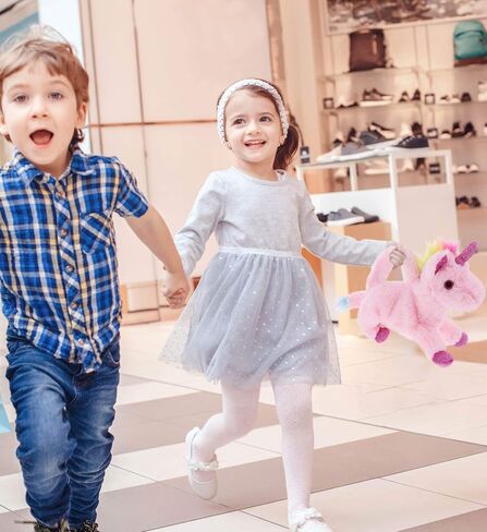 DolliBu Pink Unicorn Plush Handbag - Super Soft Stuffed Animal Purse for Children's Accessories, Kids Hand Bag Toy, Fluffy Dress Up Toy for Girls and Boys - 11 Inches in Saudi Arabia