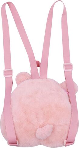 Cute Plush Daypack Faux Fur Pink Pig Purse Kawaii Cartoon Furry Bag Mini Plush Bag Daypack for Women Animal Fuzzy Purse in Saudi Arabia