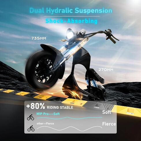 Eahora M1P Pro 4000W/2000W 50MPH/37MPH Electric Motorcycle for Adults 60V 42Ah/30Ah Battery 55/40 Miles Long Range 2 Persons Electric Mopeds Full Suspension Adult Electric Motorcycle in Saudi Arabia
