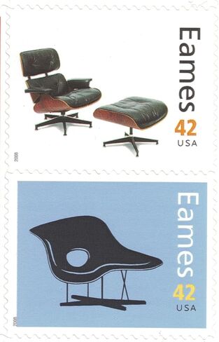 Charles and Ray Eames Collectible Sheet of Sixteen 42 Cent Stamps Scott 4333 By USPS in Saudi Arabia