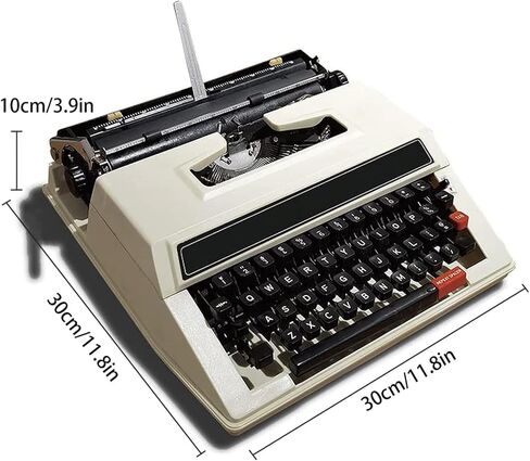 الآلة الكاتبة اليدوية القديمة الكلاسيكية - المحمولة وسهلة الاستخدام - تشمل مجموعة الشريط - آلة كاتبة الآلات ، KK321 in Saudi Arabia
