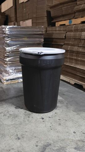 Eagle 20 Gallon Lab Pack Barrel Drum, Plastic Lever-Lock, Yellow, 1623 in Saudi Arabia