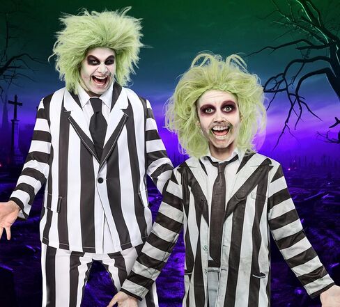 Rubies Beetlejuice Kids Costume Costume ، لحفلات ذات طابع تحت عنوان Halloween ، مقاس واحد in Saudi Arabia
