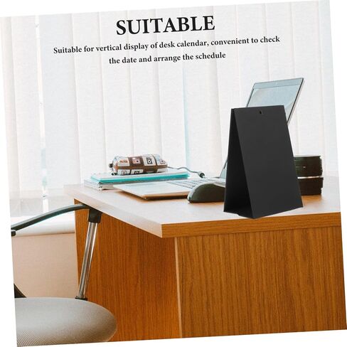 Thickened Desktop Calendar Bracket Vertical Flip Calendar Stand Rack for Office Desk Organizer Stable and Upright Display Holder Essential Desk Accessory for Schedule Management in Saudi Arabia