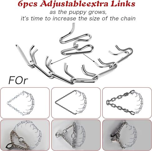 6 PCS COG COGLAR روابط إضافية مصممة لأيبار التدريب المصممة مع تغطية واقية من الصلب المطلي بالكروم المطلي بالكروم الفولاذ المقاوم للصدأ in Kuwait