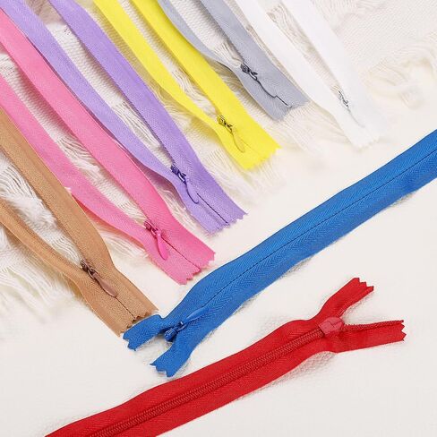 uxcell 30pcs 10 "السوستة لفائف النايلون ، #3 نهاية مغلقة منفصلة السترة السوستة الاستبدال الإطار السائبة لإكسسوارات خياطة الخياطة ، الأصفر in Kuwait