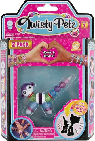 Twisty Petz 2 -Pack Ticklez Monkey - يتضمن 2 petz قابلة للتحصيل: 1 كما ترى ، مفاجأة واحدة! Petz رائعتين ، يتحولون إلى أساور الصداقة. للفتيات 6-12 in Kuwait