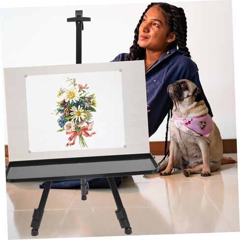 Artibetter Detachable Plastic Easel Tray for Painting Multi Use Storage Plate with Design Lightweight and Durable Compatible with Easel Tripod Racks for Artists in Saudi Arabia