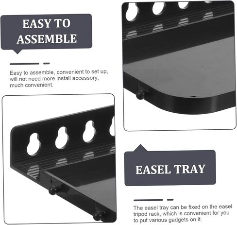 Artibetter Detachable Plastic Easel Tray for Painting Multi Use Storage Plate with Design Lightweight and Durable Compatible with Easel Tripod Racks for Artists in Saudi Arabia