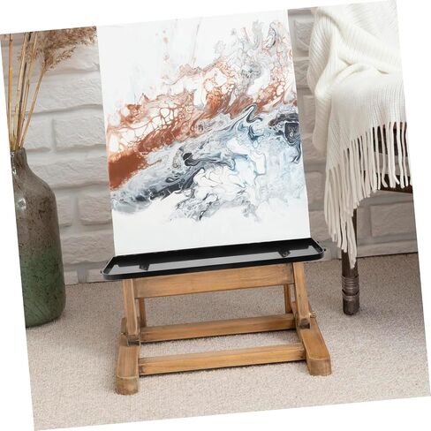HOMSFOU Detachable Easel Tray Lightweight Storage Tray for Easel Easy to Install Art Supplies Organizer for Painters and Students and Painting Tools Rack in Saudi Arabia