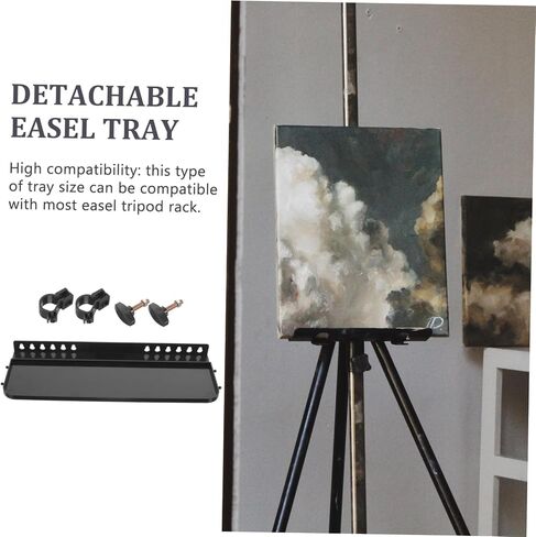 NUOBESTY Easel Replacement Tray Multi Use Plate for Easels Easy to Clean Fits Tripod Racks for Painting Supplies and Gadgets Storage Plastic Design in Saudi Arabia