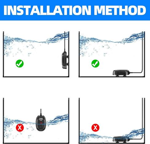 FREESEA Aquarium Fish Tank Heater: 50W Small Submersible Turtle Heater with Adjustable Temperature External Controller for Betta | Saltwater | Freshwater | 1-10 Gallon in Saudi Arabia