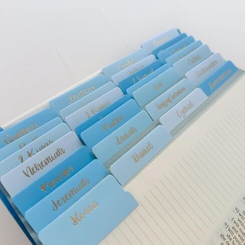 Bible Tabs, 66 Tabs for Christian Bible Books, 8 Blank Tabs, Laminated, 44.45mm x 12mm (Yellow Sunflower) in Kuwait