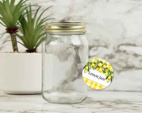 40 canning labels for Mason jar lids, or Ball jar lids, Christmas Lemon Jam, jelly, stickers, labels, tags, Peel and stick, personalized in Saudi Arabia