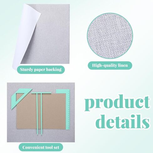 Fuyoooo 34 PCS BOOK BOOK COVER KIT 10 PCS 14 × 12 بوصة للكتاب 20 ورقة صفيحة لوحة 4 in Kuwait