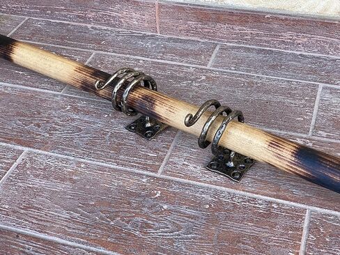 A spear with 2 wall mounts and etched skulls, viking spear, viking gift, medieval spear, cosplay weapon, cosplay armor in Saudi Arabia