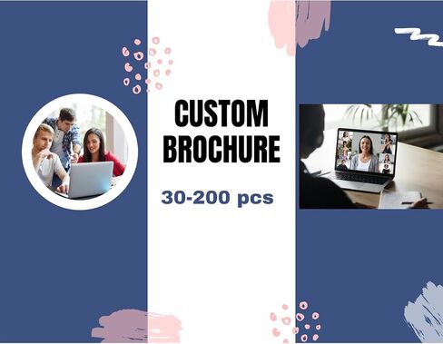 Custom Brochure for Small Busienss, 8.5 * 11 in(Unfolded Size), 30-200 pcs, Upload Your Design in Saudi Arabia
