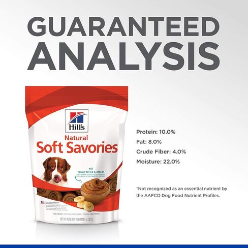 Hill's Natural Soft Savories, All Life Stages, Great Taste, Dog Treats, Peanut Butter & Banana, 8 oz Bag in Kuwait