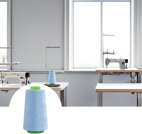 خيط Serger الصناعي للبوليستر للملابس والخياطة الزائدة - التخزين المؤقت 95G ، 8 ألوان نابضة بالحياة in Saudi Arabia