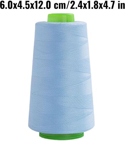 خيط Serger الصناعي للبوليستر للملابس والخياطة الزائدة - التخزين المؤقت 95G ، 8 ألوان نابضة بالحياة in Saudi Arabia