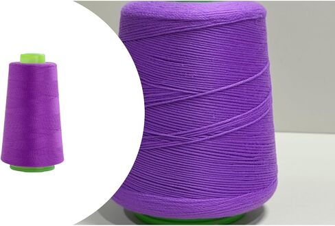 خيط Serger الصناعي للبوليستر لإنهاء الملابس ، الإفراط في خياطة وإنتاج الملابس - 95 جرام التخزين المؤقت in Kuwait