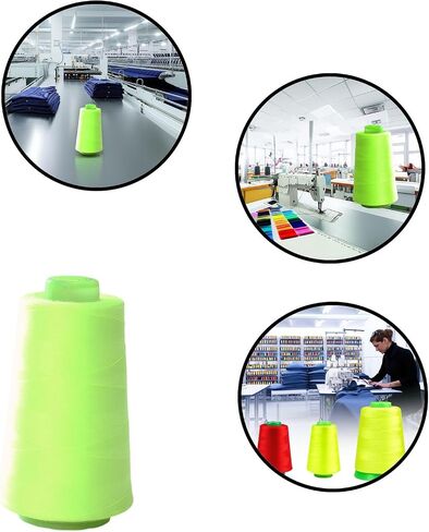 خيط Serger الصناعي للبوليستر لإنهاء الملابس ، الإفراط في خياطة وإنتاج الملابس - 95 جرام التخزين المؤقت in Saudi Arabia