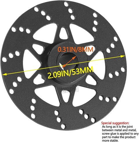 ترقيات قرص الفرامل RC Aluminium جزء ل 1/7 مخالفة 6S BLX ، 6S BLX 6S ، جناية 6S BLX ، 1/8 TYPHON 6S.RED. in Saudi Arabia