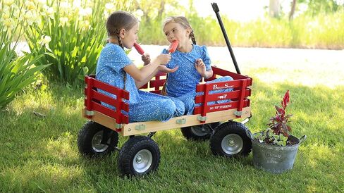 Berlin Flyer Sport Kid's Wagon - Model F410 - Amish Made in Ohio, USA - 10" No-Flat Tires (Red) in Kuwait