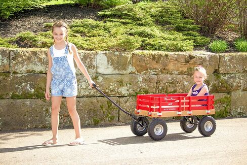 Berlin Flyer Sport Kid's Wagon - Model F410 - Amish Made in Ohio ، الولايات المتحدة الأمريكية - 10 "إطارات غير متمدة (أحمر) in Kuwait