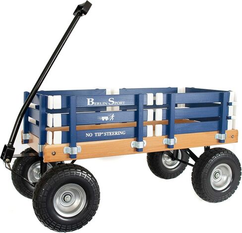 Berlin Flyer Sport Kid's Wagon - Model F410 - Amish Made in Ohio, USA - 10" No-Flat Tires (Red) in Kuwait