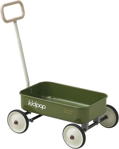 PULA-Wild 2-in-1 Kids' Pull-Along Wagon Toddlers Push Walker for 2.5-8 Adjustable Handlebar, Birthday Gifts Max Weight 33 lbs (Green) in Kuwait