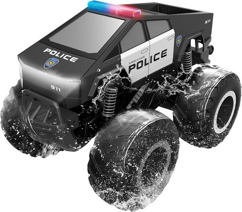 Gobang 1:16 برمائيات شرطة الإنترنت للسيارة وحش الشاحنة ألعاب الشاحنة عن بعد سيارة RC Cars 4WD جميع الشاحنات على الطرق الوعرة لمدة 6 7 8 9 10 11 in Saudi Arabia