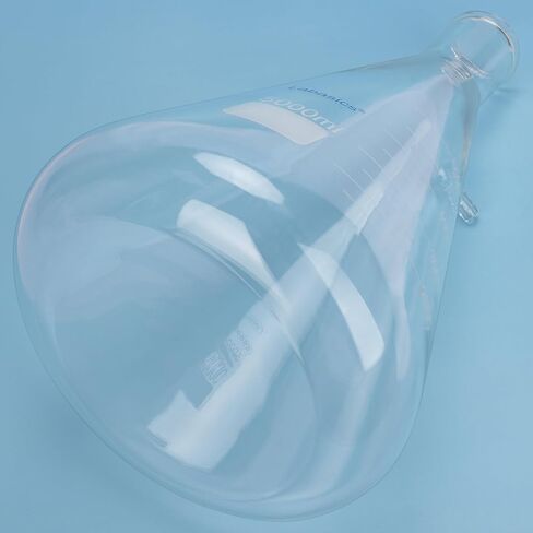 قارورة تصفية من زجاج البوروسيليكات ذات الجدار الثقيل من Labasics، برقبة مسمارية مع أنبوب (1000 مل) in Kuwait