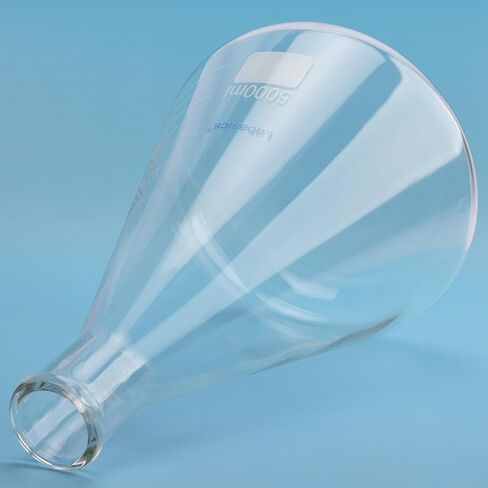 قارورة تصفية من زجاج البوروسيليكات ذات الجدار الثقيل من Labasics، برقبة مسمارية مع أنبوب (1000 مل) in Kuwait