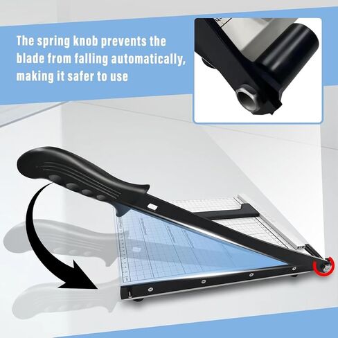 12 "قطع ورق المقصلة ، قاطع الورق لـ Cardstock الثقيلة 12 بوصة ، مقطعة بشكل نظيف وبسرعة ، طول 12 بوصة ، 10 ورقة. A4 in Kuwait