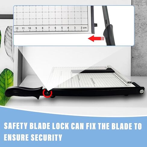 12 "قطع ورق المقصلة ، قاطع الورق لـ Cardstock الثقيلة 12 بوصة ، مقطعة بشكل نظيف وبسرعة ، طول 12 بوصة ، 10 ورقة. A4 in Kuwait