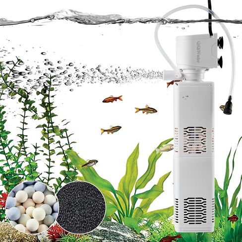مرشح حوض السمك ، مرشح حوض السمك الداخلي ، مرشح الكل في واحد 6W 130GPH لـ 10-40GAL TANK in Kuwait